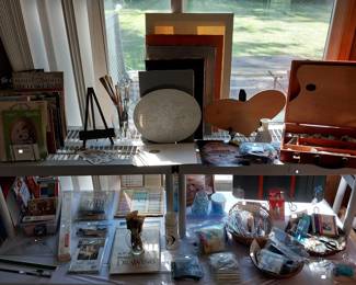 art supplies, crafting, canvas