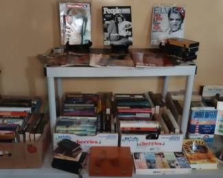books, vintage magazines