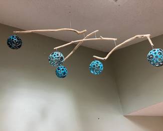 Mobile with ceramic balls