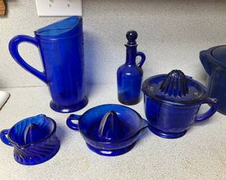 Cobalt blue glass