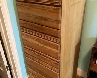 Oak 4-drawer file 