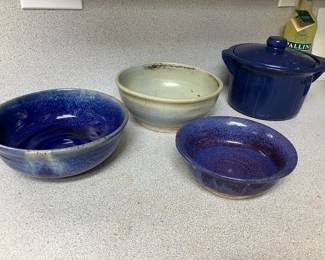 Cobalt blue pottery