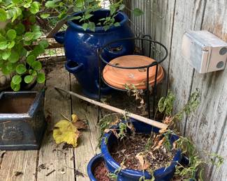 Cobalt strawberry pots