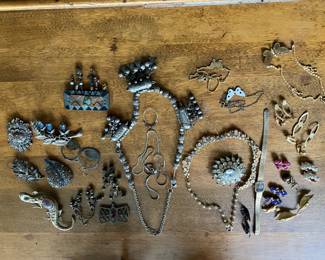 Antique costume jewelry