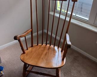 Ladder back rocking chair