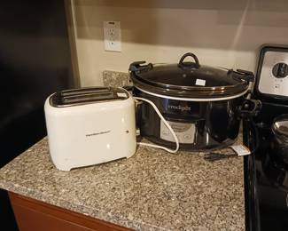 Toaster and crock pot