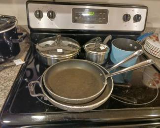 Pots and pans for cooking