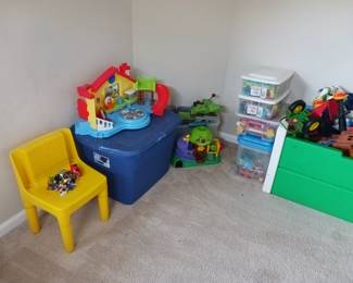 Lots of kids toys and Little Tikes