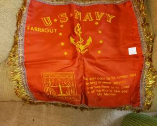 US Navy silk pillow case