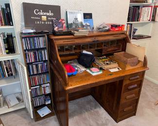 Antique Roll top desk. Not one of those repros