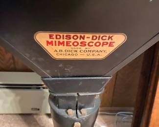 Edison-Dick Mimeoscope