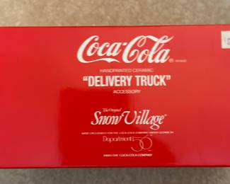 Coca Cola Delery Truck Snow Village