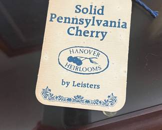 Solid Pennsylvania Cherry Furniture Hanover Heirlooms by Leisters