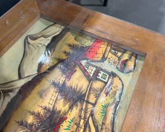 Black Forest Carved Wood Tables