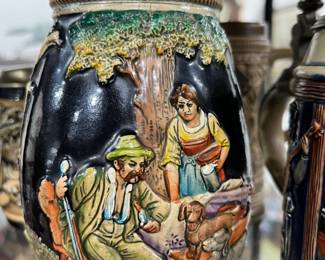 Vintage Gerzit German Beer Steins