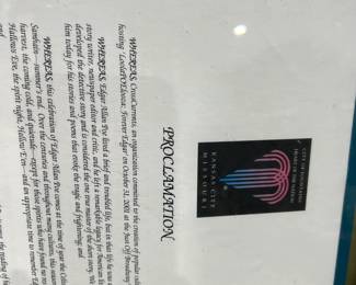 Edger Allen Poe Day Declaration 