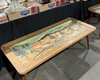 Black Forest Carved Wood Tables