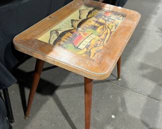 Black Forest Carved Wood Tables