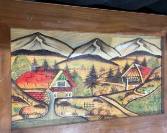 Black Forest Carved Wood Tables