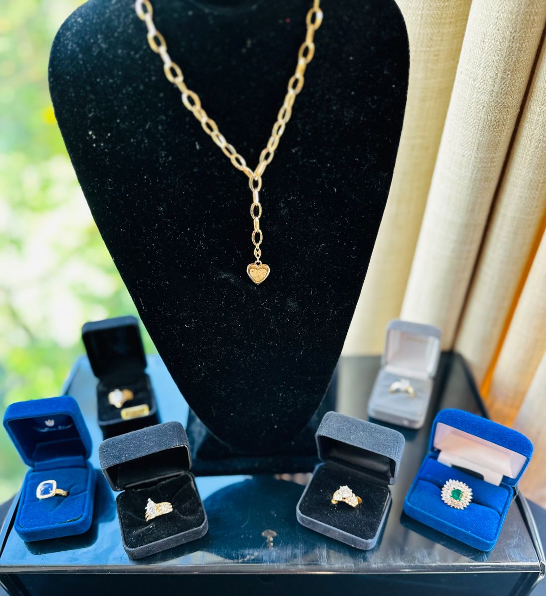 10,14,18k Gold Jewelry, Platinum, Sterling, Turquoise 