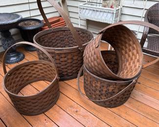 Rare Very Large Longaberger Baskets ( Tree Rings)