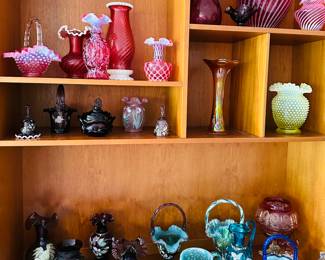 Threaded Rubina Swirl Fenton