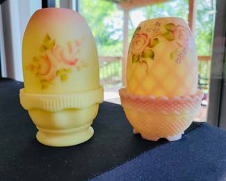 Vintage Fenton , hundred of 3 piece fairy lamps 