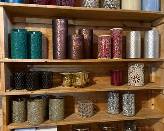 Many Luminaries, Candles, Candle Holders 