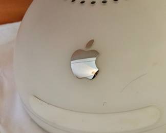 Closeup of iMac computer base