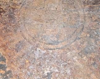 Bottom of Griswold Dutch oven. This pot needs some TLC