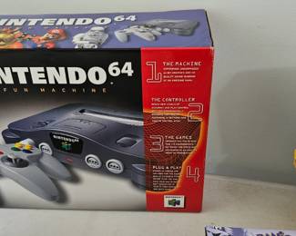 Nintendo in the box with original receipt.