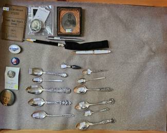 Souvenir spoons, sterling