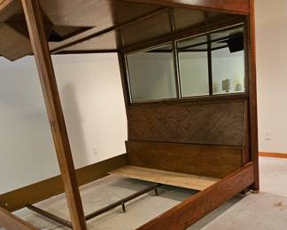 Thomasville king size bed, with built in TV