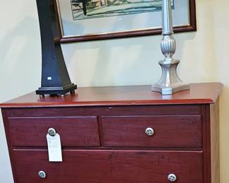 Red dresser