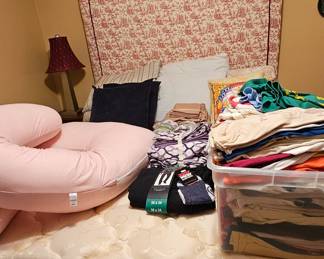 Queen size bed and headboard