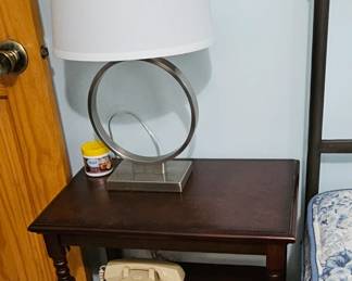 Small side table and cute lamp