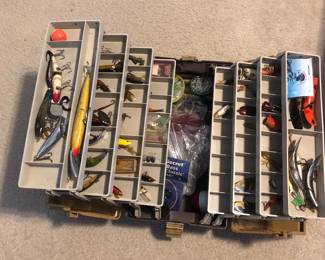 Tackle box full of lures from 1970’s