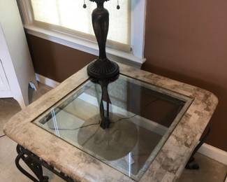 2 Faux end tables that match the coffee table