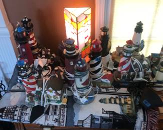 Huge, ceramic lighthouse collection