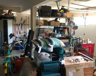 Garage full of treasures / Cabinets and shelves