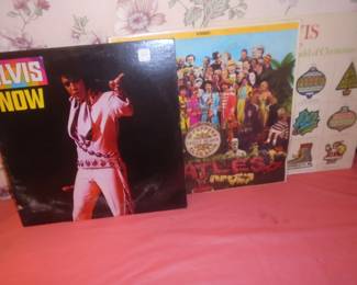 elvis and beatles records