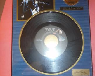 framed elvis record