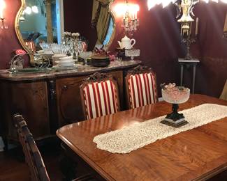 Antique dining set purchased in England 