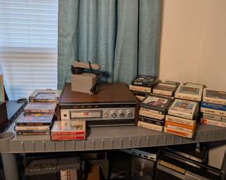 8 Track Player and Tapes