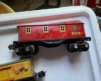 Lionel train caboose (late 1930s to early 1940s)