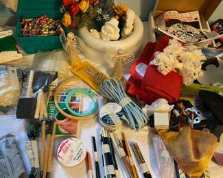 Arts, crafts, embroidery, floral, knitting, painting, and beadwork supplies