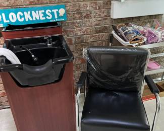 Shampoo bowl and chair