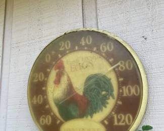 Thermometer with a rooster!