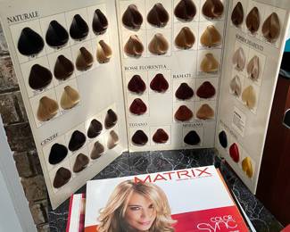 Hair color samples