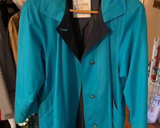 Turquoise London Fog coat